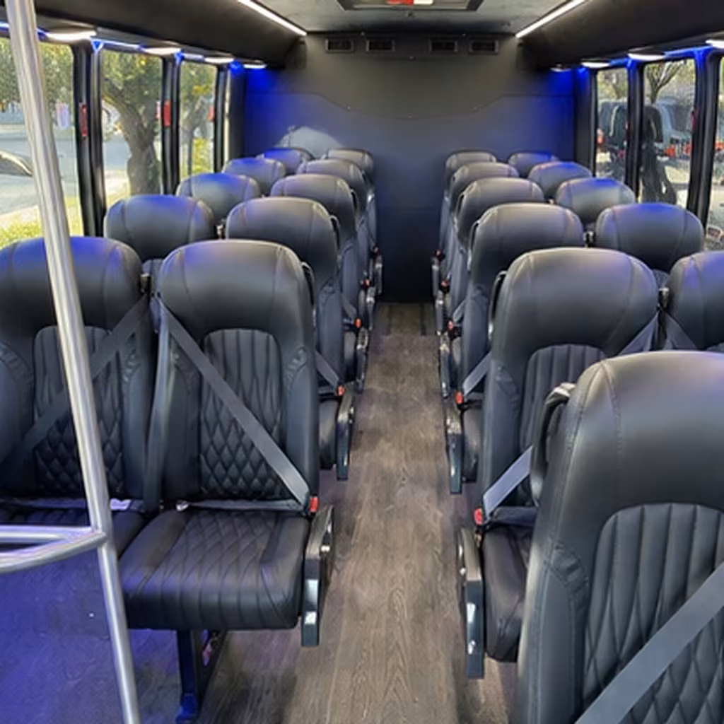 15 35 passenger minibus inside
